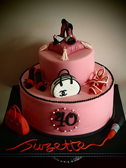 Pink Fashionista Cake