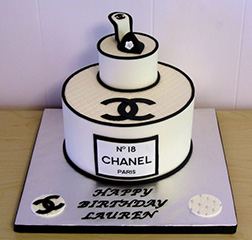 Chanel Black & White Shoe Cake