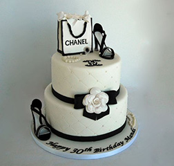 Chanel Shoes & Shopping Bag Cake