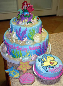 Little Mermaid Tiered Reef Cake