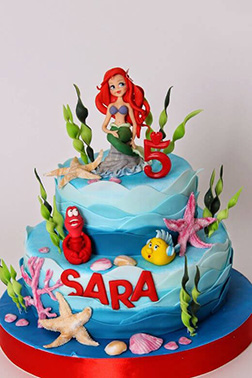 Ariel & Friends Tiered Cake 2