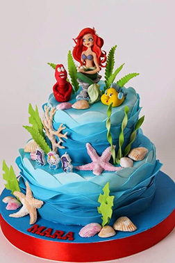 Ariel & Friends Tiered Cake 3