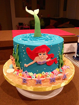 Diving Ariel Cake