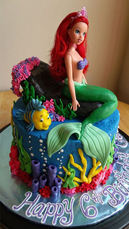 Ariel Doll Cake 3