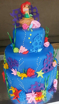 Little Mermaid Tiered Reef Cake 2