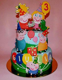 Peppa and Friends Birthday Cake 1