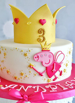 Princess Peppa Pig Birthday Cake - 2