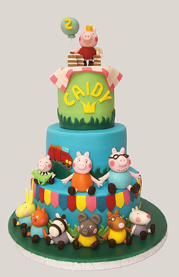 Peppa and Friends Birthday Cake 2