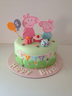 Peppa and George Pig Theme Cake 2