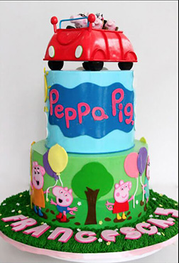 Peppa Pig Out to Play Theme Cake