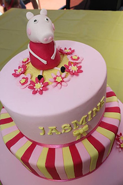 Peppa Pig In Pink Theme Cake 1