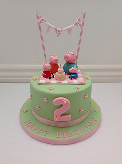 Peppa Pig Picnic Theme cake 2