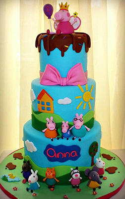 Peppa and Friends Birthday Cake 3