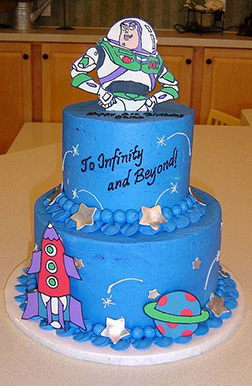 Infinity & Beyond Tiered Cake