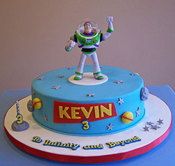 Buzz Figurine Birthday Cake