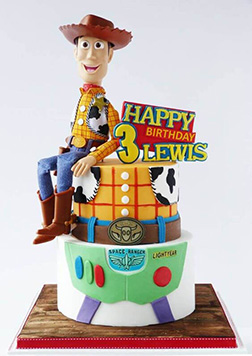 Woody Figurine Tiered Cake