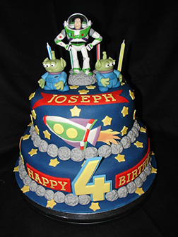 Buzz's Spaceship Tiered Cake