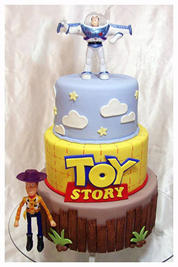 Buzz and Woody Figurine Cake