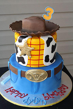 Woody's Outfit Tiered Cake