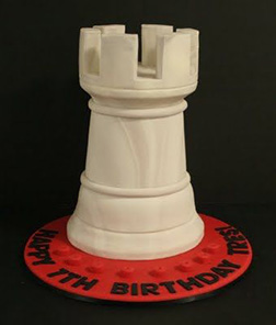 White Rook Cake