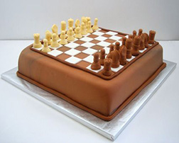 Chocolate Chess Board Cake