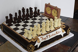 Clock Time Chess Cake