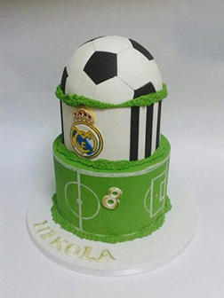 Real Madrid Football Dome Cake
