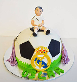 Little Ronaldo Real Madrid Cake