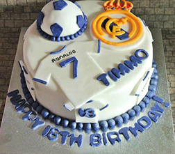 Real Madrid Team Jerseys Cake