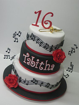 Musical Notes Tiered Cake 1