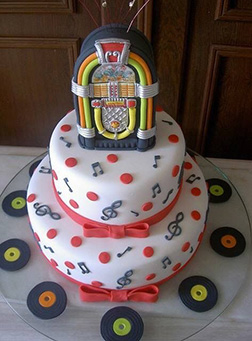 Jukebox Themed Cake