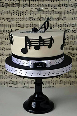 Musical Notes Cake 1