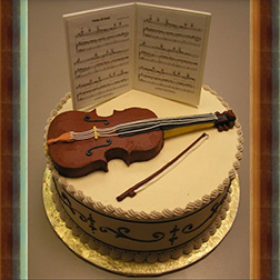 Violinist Cake