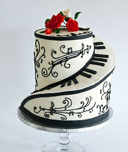 Piano Keys Cake