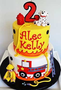 My Little Fireman Tiered Cake 2