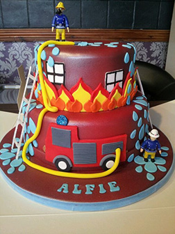 Fireman Sam To The Rescue cake