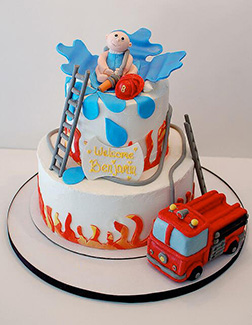 First Responder Baby Shower Cake