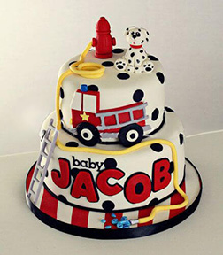 Fireman's Best Friend Cake