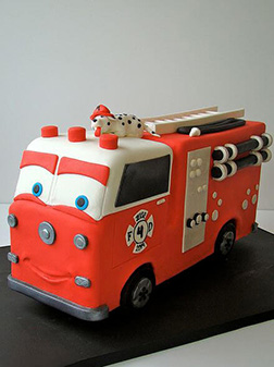 Red From Cars Cake