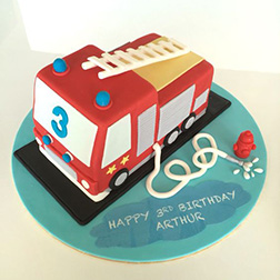 Little Hero FireEngine Cake 3