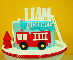 Little Hero FireEngine Cake 4