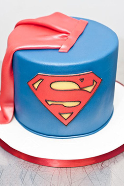 Superman Cape Cake 1