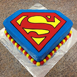 Superman Emblem Cake