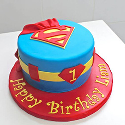 Superman Cape Cake 3