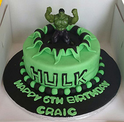 Hulk Smash Cake 2