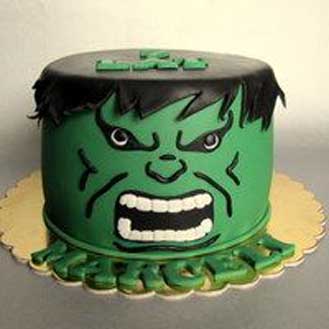 Hulk Head Cake