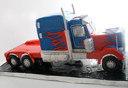 Optimus Prime Truck Cake 1