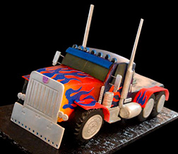 Optimus Prime Truck Cake 3