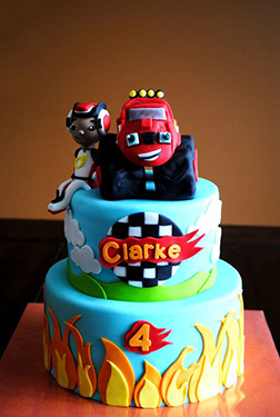 Blaze & AJ Tiered Cake