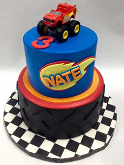 Pole Position Blaze Tiered Cake